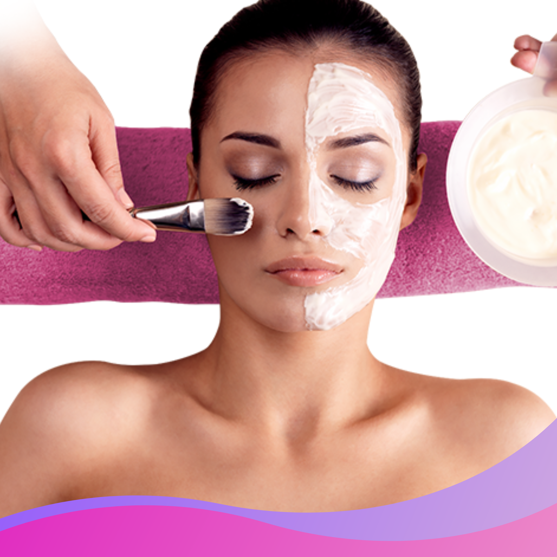 Aplicación de tratamientos faciales rejuvenecedores